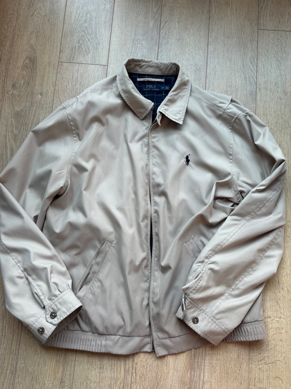 Ralph Lauren Beige Lightweight Harrington Jacket